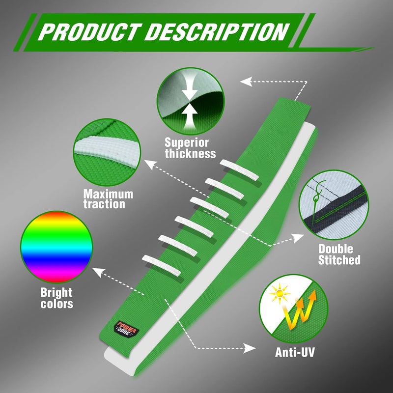fewfuss Dirt Bike Seat Cover - White Stripe Universial Seat Cover for Dirt Bike - Motorcycle Motorcross Enduro Seat Covers (Green) - Image 2